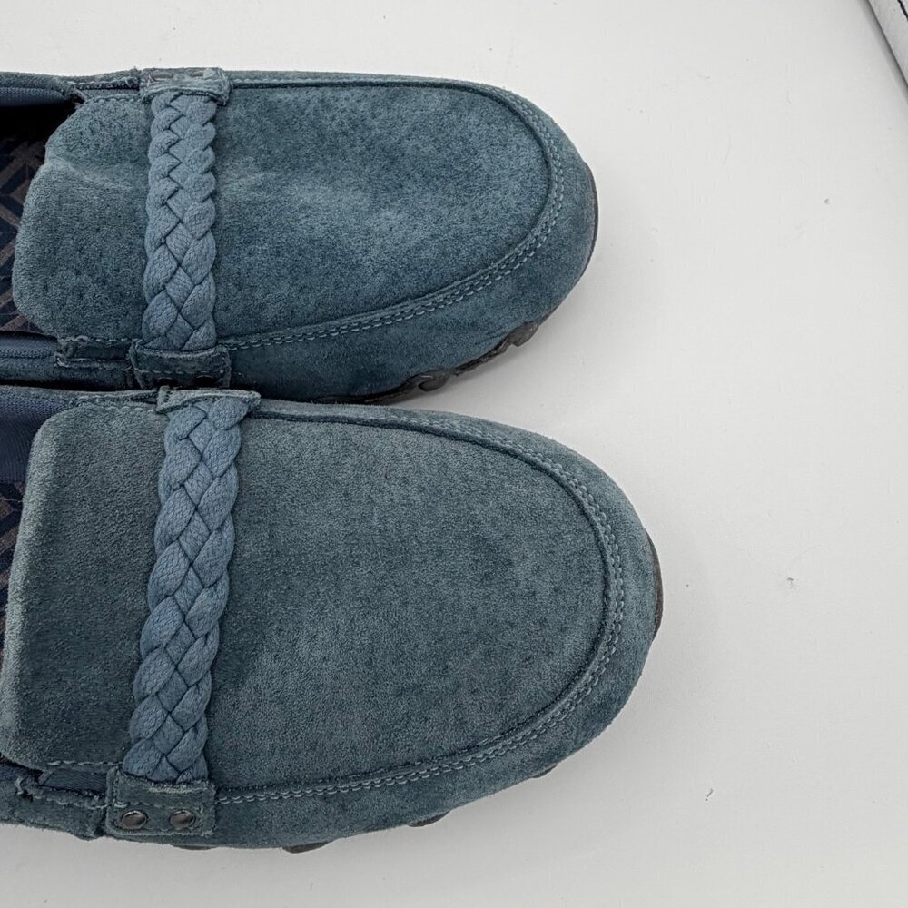 Skechers - Suede Slip-On Shoes - Bikers Of Melbourne. 10 Medium. Blue - Picture 9 of 9